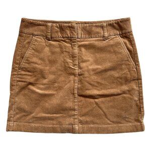 Vineyard Vines Brown Tan Corduroy Mini Skirt Size 8